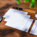 Documents on table