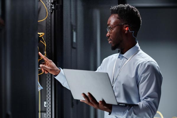 Digital technology expert working