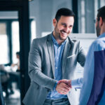 Businessman shaking hand