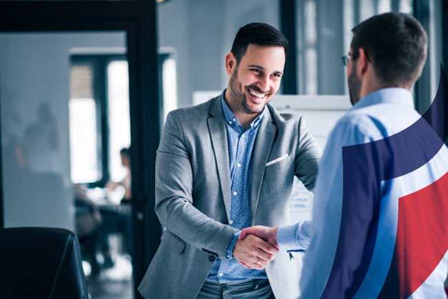 Businessman shaking hand