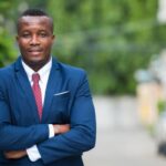 businessman in bluejacket